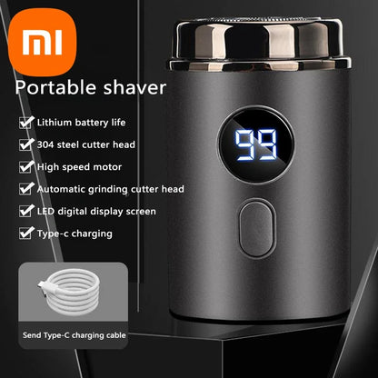 Xiaomi Men Electric Mini Shaver Rechargeable Type-C Charging Car Portable Shaver Led Digital Display Men Women Home Razor