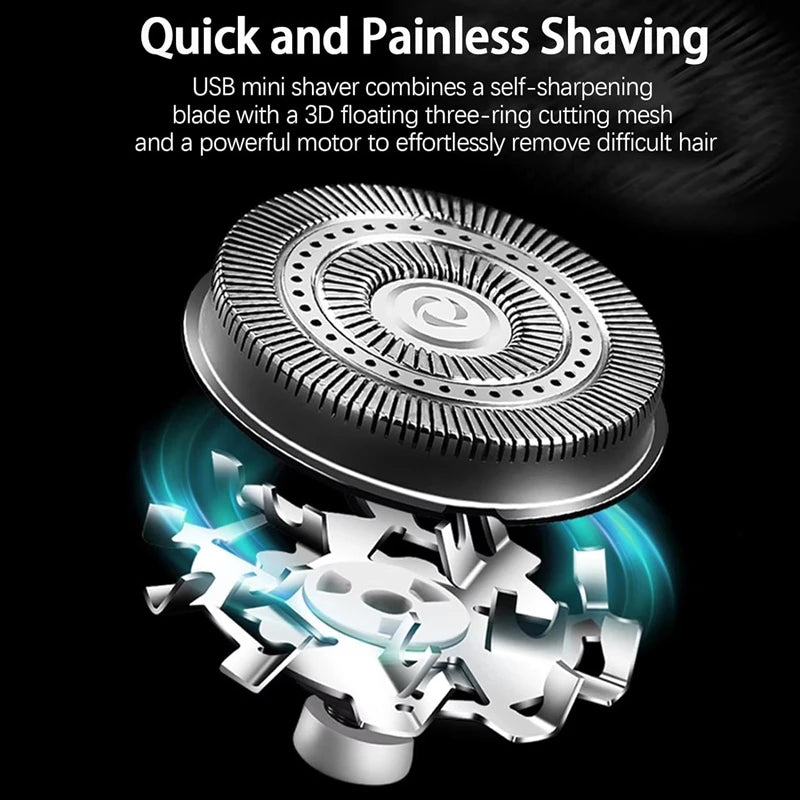 Xiaomi Men Electric Mini Shaver Rechargeable Type-C Charging Car Portable Shaver Led Digital Display Men Women Home Razor